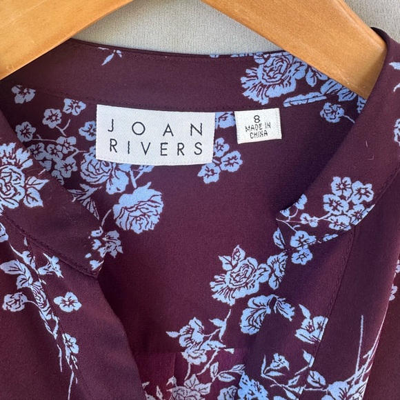 🎉5 for $45🎉 Joan Rivers top blouse shirt size 8 - Picture 3 of 7